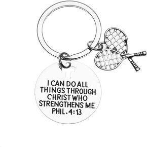 Infinity Collection Tennis Sports Fan Keychain, Tennis Gifts Item, Tennis Keychain