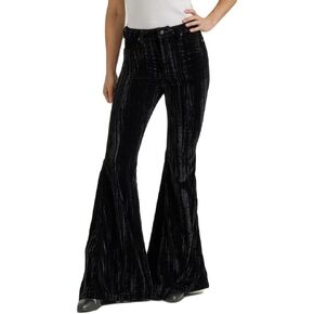 Wrangler Womens Velvet High Rise Trumpet Flare Jeans