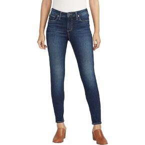 Silver Jeans Co. Women's Infinite Fit Mid Rise Skinny Leg Jeans