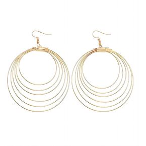 18K Real Gold Plated Lightweight Chunky Hoop Earrings,Gold Dangle Hoop Earrings for Women…