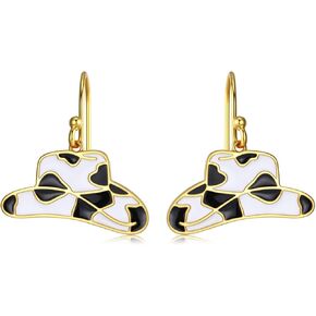 Sterling Silver Post Daisy Flower/Cowgirl Cowboy Dangle Drop Earrings for Women, Sterling Silver Hummingbird/Bee Stud Earrings Jewelry for Women Girls
