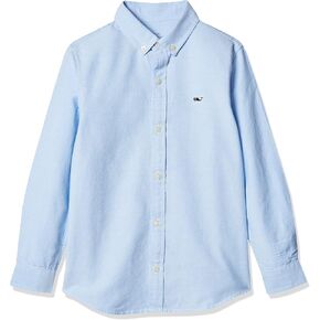 vineyard vines Boy's Oxford Long Sleeve Whale Shirt