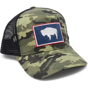 Premium Flag Hats - Snapback Trucker Baseball Hat (Wyoming)