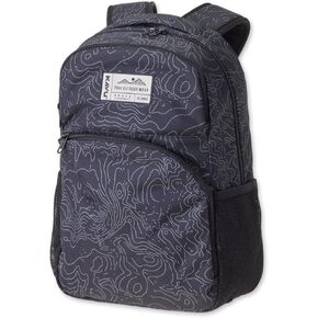 KAVU Packwood Backpack with Padded Laptop and Tablet Sleeve, Black Topo