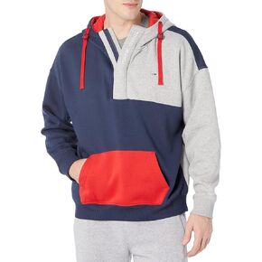 Tommy Hilfiger Men's Adaptive Colorblock Hoodie With Zipper Closure