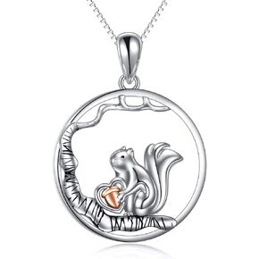 ONEFINITY Highland Cow/Squirrel/Cat/Butterfly/Snake/Turtle/Dragon/Scorpio/Phoenix/Horse/Lion/Moth Necklace Cute Animal Pendant New Years Necklace Jewelry for Men Women