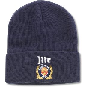 AMERICAN NEEDLE Unisex Miller High Life Beer Brand Cuffed Knit Beanie Hat