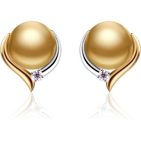 Pearl Earrings for women, 925 Sterling Silver Studs Jewelry,Gifts for Women, Wife,Mom,Girls, Her