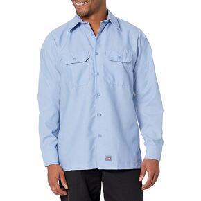 Red Kap Solid Ripstop Work Shirt, Tear Resistant, Long Sleeve