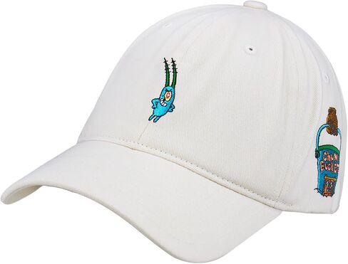 Spongebob Squarepants Dad Hat, Cotton Adult Baseball Cap with Curved Brim in Saudi Arabia