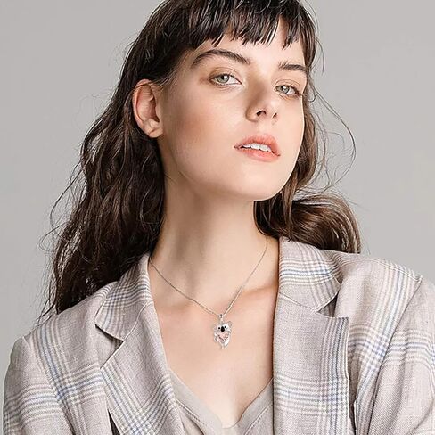 مجوهرات كوالا - 925 من الفضة الإسترلينية على شكل حيوان لطيف على شكل دب كوالا قلادة وخواتم وأقراط للنساء in Kuwait