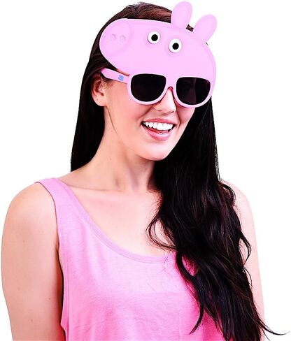 Sun-Staches Official Peppa Pig Sunglasses | Costume Accessory | One Size Fits Most in Saudi Arabia
