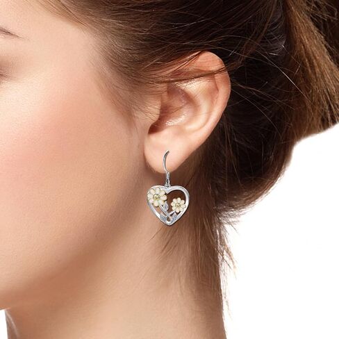 Sterling Silver Post Daisy Flower/Cowgirl Cowboy Dangle Drop Earrings for Women, Sterling Silver Hummingbird/Bee Stud Earrings Jewelry for Women Girls in Saudi Arabia