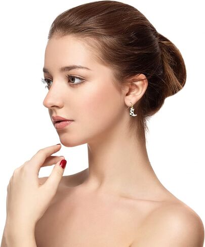 Sterling Silver Post Daisy Flower/Cowgirl Cowboy Dangle Drop Earrings for Women, Sterling Silver Hummingbird/Bee Stud Earrings Jewelry for Women Girls in Saudi Arabia
