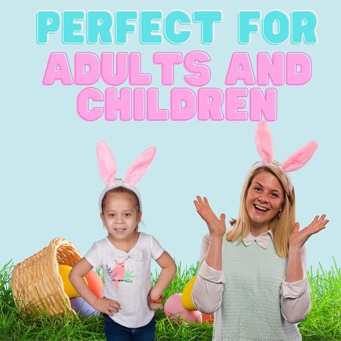 Easter Bunny Ears 3 pc Costume- Blinking LED Ears Headband, Bowtie & Tail Outfit, Great for Parties & Easter Basket Stuffers in Saudi Arabia