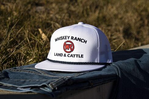 WHISKEY BENT HAT CO. Whiskey Ranch Land & Cattle, Mesh Snapback Trucker Hats in Kuwait