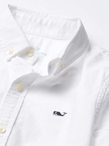 vineyard vines Boy's Oxford Long Sleeve Whale Shirt in Saudi Arabia