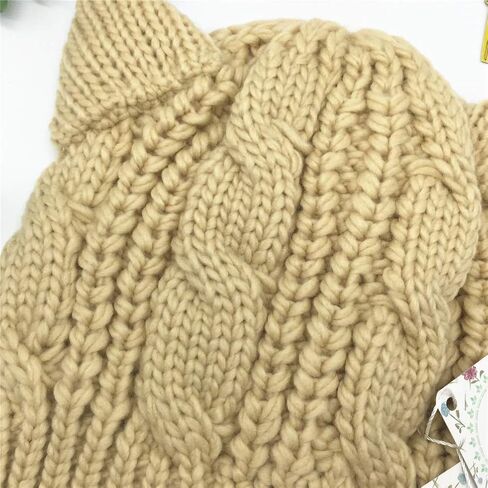 Amberetech Cute Woollike Knitted CAT Kitty Ears Women Lady Girl Headgear Crochet Hats in Saudi Arabia