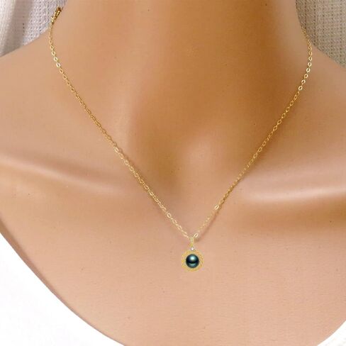 Gifts for Women Wife gifts Anniversary, Tahitian Black Pearl Necklaces,Mothers Day Gifts for Mom women wife Birthday day gifts Christmas day gifts Valentine's Day gifts for her Jewelry Gifts in Saudi Arabia