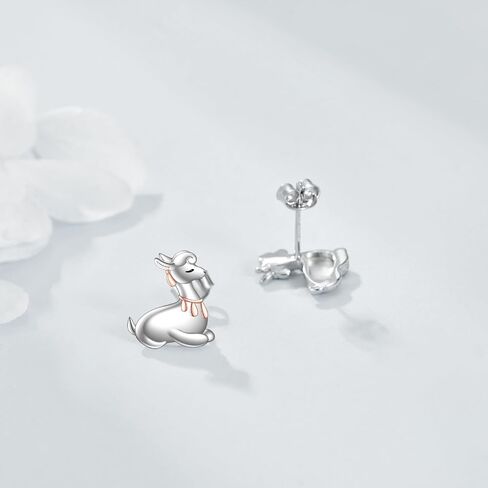 Cute Animal Earrings Sterling Silver Fashion Animals Stud Earrings Jewelry for Women Birthday Gifts or Daily Surprise in Saudi Arabia