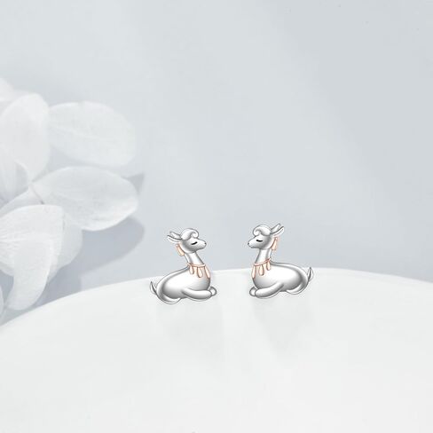 Cute Animal Earrings Sterling Silver Fashion Animals Stud Earrings Jewelry for Women Birthday Gifts or Daily Surprise in Saudi Arabia