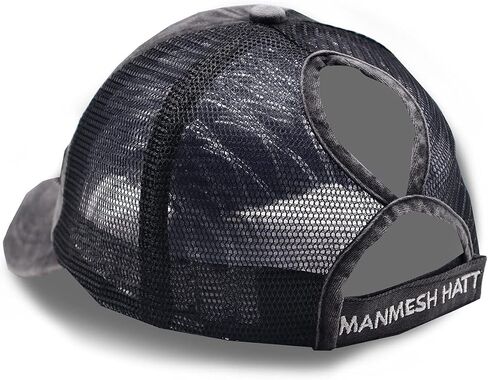 Mom Life Ponytail Baseball Cap Messy Bun Vintage Washed Distressed Twill Plain Hat for Women in Kuwait