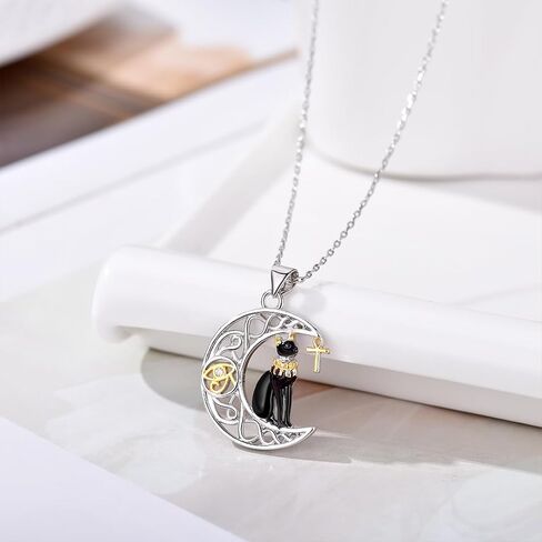 Penguin/Elephant/Frog Mushroom/Cat/Fox/Highland Cow/Axolotl/Dinosaur Necklace Jewelry for Women Birthday Christmas Gifts in Saudi Arabia