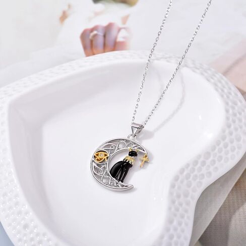 Penguin/Elephant/Frog Mushroom/Cat/Fox/Highland Cow/Axolotl/Dinosaur Necklace Jewelry for Women Birthday Christmas Gifts in Saudi Arabia