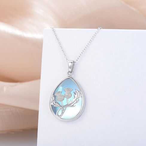 PELOVNY Mother's Day Gifts Leaf Clover Filigree Necklace S925 Sterling Silver Flower Jewelry Gift Christmas Gift for Women in Saudi Arabia