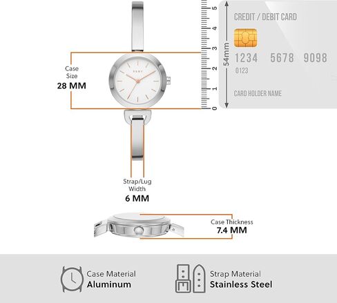 DKNY Women's Uptown D Stainless Steel Dress Quartz Watch in Saudi Arabia