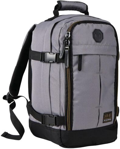 حقيبة سفر Cabin Max Metz Stowaway 20L مقاس 16x10x8 (40x25x20 سم) - حقيبة ظهر صغيرة/حقيبة عطلة نهاية الأسبوع مثالية لحمل الأمتعة تحت المقعد (رمادي أباتشي) in Kuwait