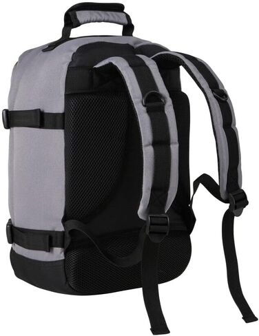 حقيبة سفر Cabin Max Metz Stowaway 20L مقاس 16x10x8 (40x25x20 سم) - حقيبة ظهر صغيرة/حقيبة عطلة نهاية الأسبوع مثالية لحمل الأمتعة تحت المقعد (رمادي أباتشي) in Kuwait