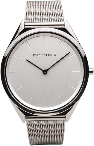 ساعة بيرينغ للجنسين انالوج كوارتز رفيعة للغاية مع حزام من الفولاذ المقاوم للصدأ وكريستال الياقوت 17039-XXX in Kuwait