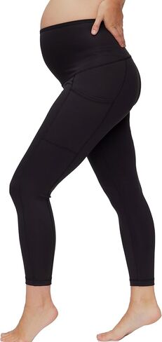 الأمومة الأمومة المرأة عالية الخصر فوق البطن الحمل تجريب جيب نشط يغطي الرجل 2-حزمة in Kuwait