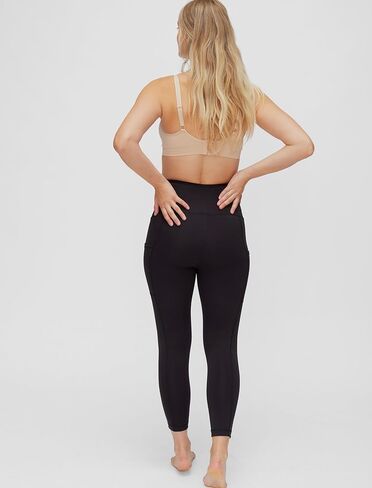 الأمومة الأمومة المرأة عالية الخصر فوق البطن الحمل تجريب جيب نشط يغطي الرجل 2-حزمة in Kuwait