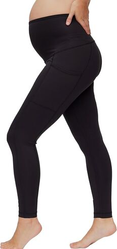 Motherhood Maternity Women's High Waist Over The Belly Pregnancy Workout Active Pocket Legging 2-Pack in Saudi Arabia