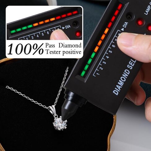 Diamond Pendant Necklace for Women,1Carat Moissanite Snowflake S925 Sterling Silver Necklace,Snowflake Diamond Jewelry Valentine's Day Gifts for Wife Girlfriend in Saudi Arabia