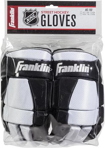 Franklin Sports NHL Kids Youth Street Hockey Gloves - HG150 Junior Hockey Gloves for Street + Roller Hockey - Padded Kids Hockey Glove Pair - Youth Street Hockey Equipment + Gear in Kuwait