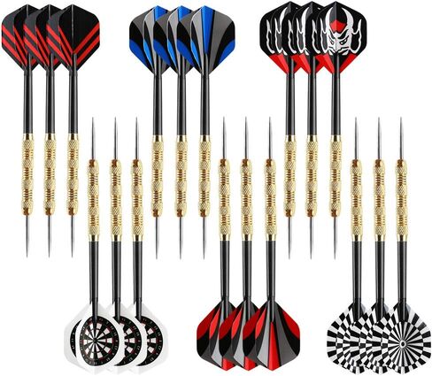 Accmor Steel Tip Darts, Professional Metal Darts, Darts Metal Tip Set, Metal Darts for Dartboard,18 pcs in Saudi Arabia