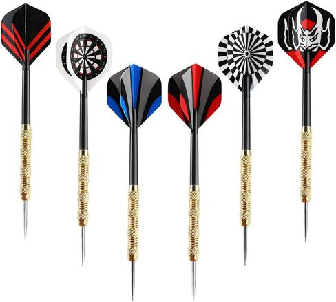 Accmor Steel Tip Darts, Professional Metal Darts, Darts Metal Tip Set, Metal Darts for Dartboard,18 pcs in Saudi Arabia