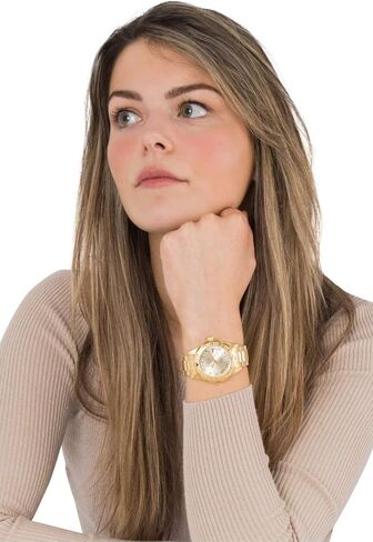 Invicta Women's Angel Analog Display Quartz Watch Stainless-Steel Strap, Gold/Silver, 18, (Model: 14396, 14397) in Saudi Arabia
