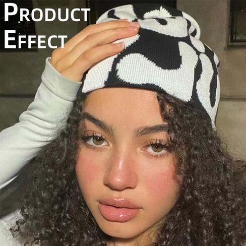MEA Culpa Beanie Y2k Beanie Women Beanie Y2k Hat Graphic Beanie Winter Hat Knit Skull Cap Knitted Cap Y2k Accessories in Kuwait