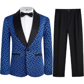 Boys Tuxedo Suit Slim Fit 3 Piece Kids Formal Suits Set Wedding Prom Party