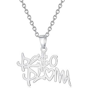 Rapper Necklace Signature Stainless Steel Neckace for Men Women Gift for Fans