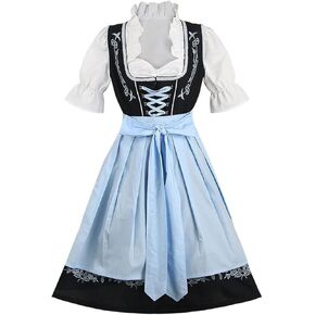 German Dirndl Dress for Women Oktoberfest Costumes Halloween Cosplay Costume
