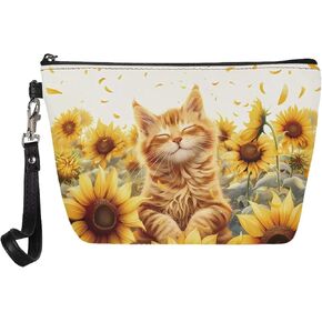 Customized Pattern Women Wristlet Cosmetic Bag Travel Makeup Case Organizer Toiletry Kit Bag in Kuwait
