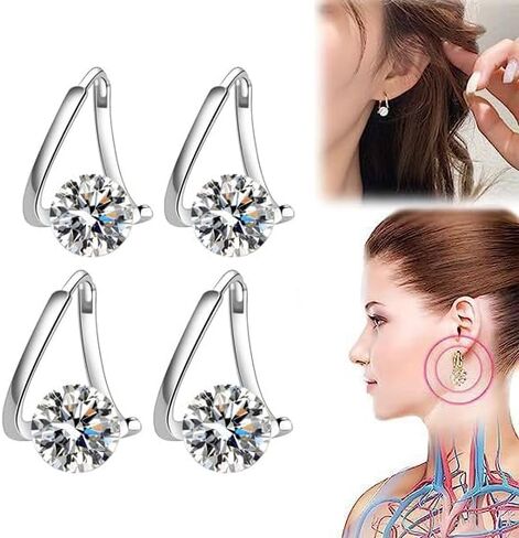 Flysmus Halolux Lymphvity Germanium Earrings Halolux Lymphvity Germanium Earrings,Lymphatic Drainage Earrings, Therapy Earrings Jewelry for Women in Saudi Arabia