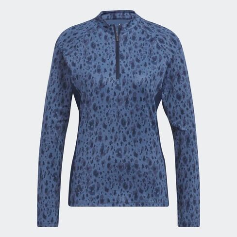 adidas Women's Ultimate365 Printed Quarter Zip Mock Neck Golf Polo Shirt in Saudi Arabia