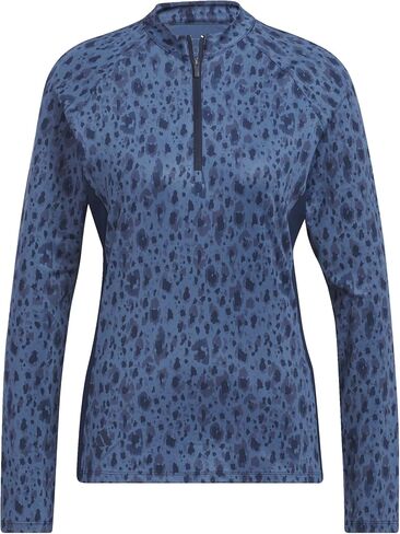adidas Women's Ultimate365 Printed Quarter Zip Mock Neck Golf Polo Shirt in Saudi Arabia