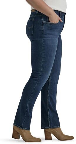 Lee Women's Plus Size Ultra Lux Comfort with Flex Motion Straight Leg Jean in Saudi Arabia